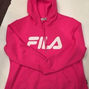 Fila Pink Hooded Sweatshirt